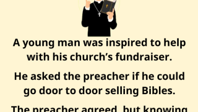 Stuttering Man Selling Bibles