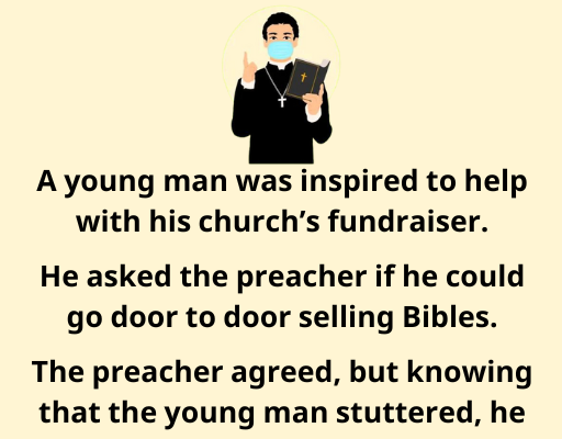 Stuttering Man Selling Bibles