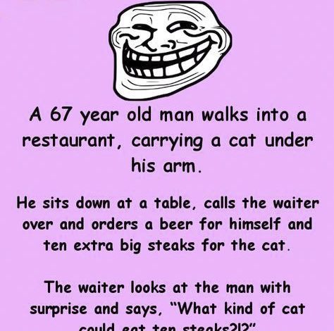 67 year old man orders 10 steaks for his cat – his reason why is priceless