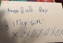 Single Dad Shares Touching Card From Daughter Before She Left To Moms House