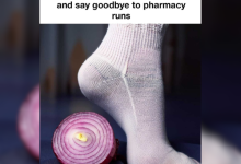 Pop Half An Onion On Your Feet