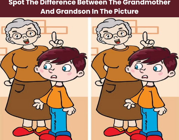 Spot The Difference Between The Grandmother And Grandson In The Picture