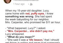 Neighbor asked my daughter to babysit for a week then refused to pay I was furious taught her a lesson e1729735578497